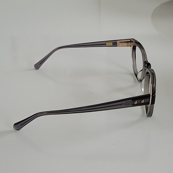Kate Young for Tura - dark Grey crystal acetate eyeglasses - Picture 6 of 11